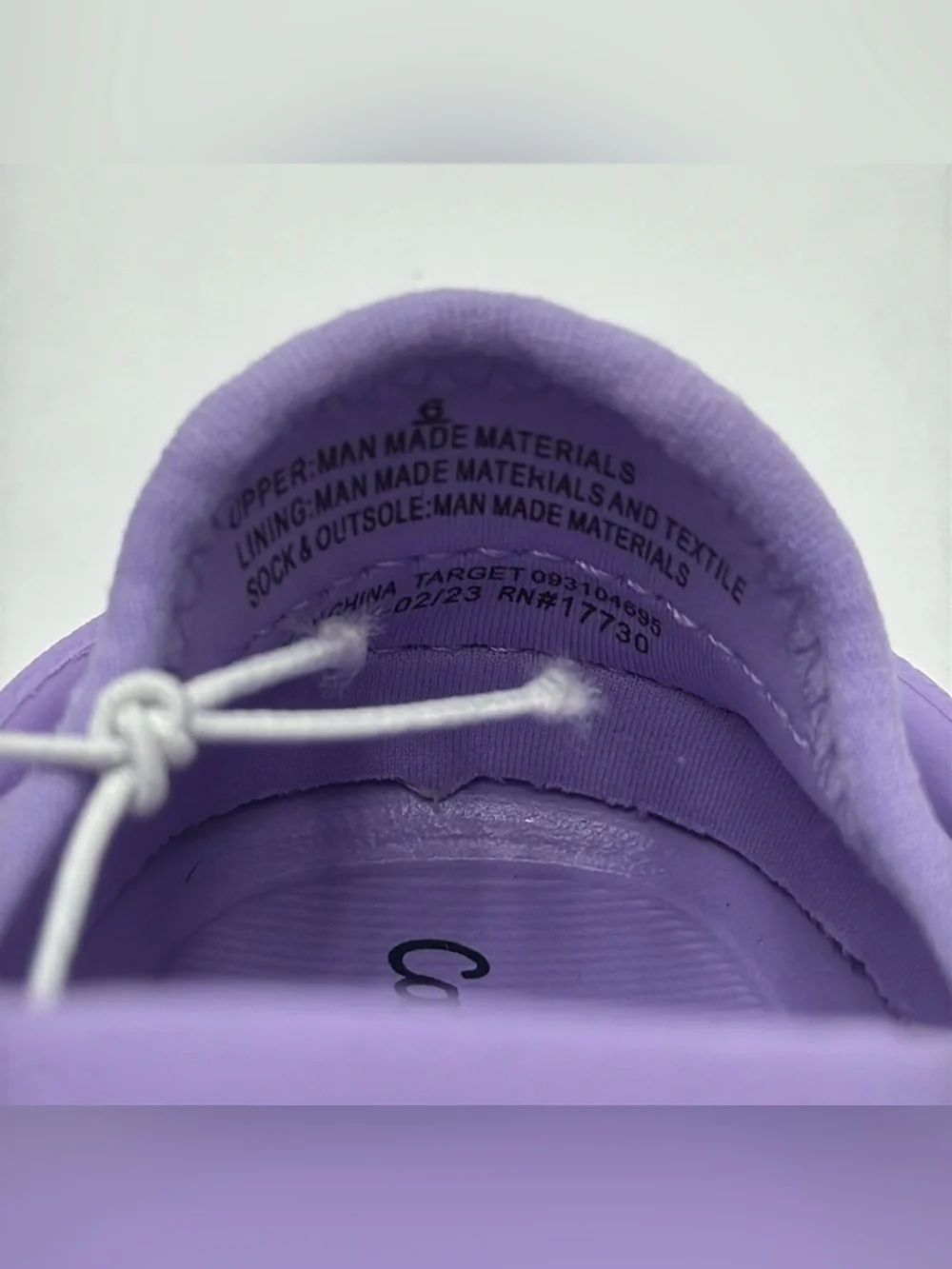NWT Cat & Jack Toddler Girls Purple Rowan Pull-On Slip On Water Shoes Size 6